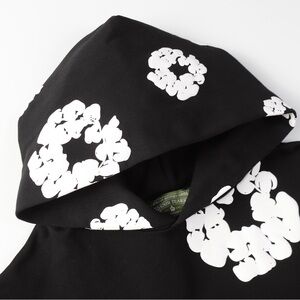 Black Hoodie with White Print